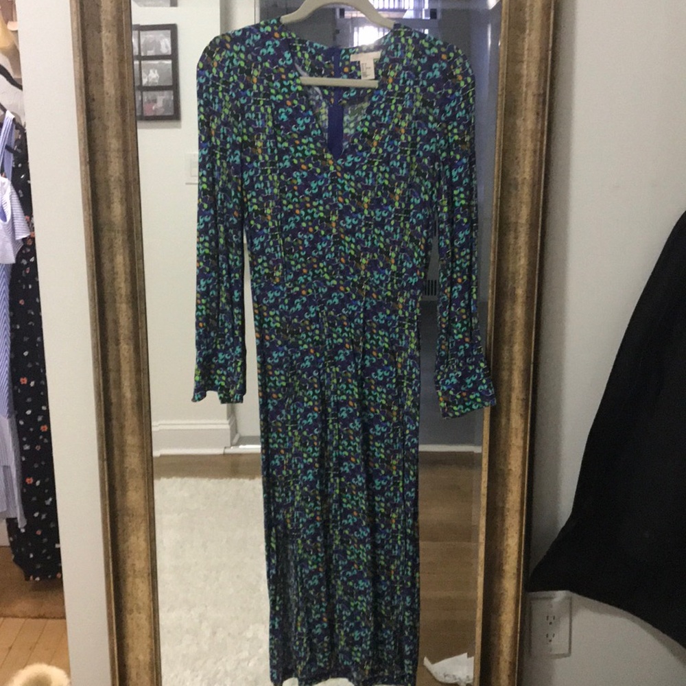 H&M multi color midi dress. Sz 2